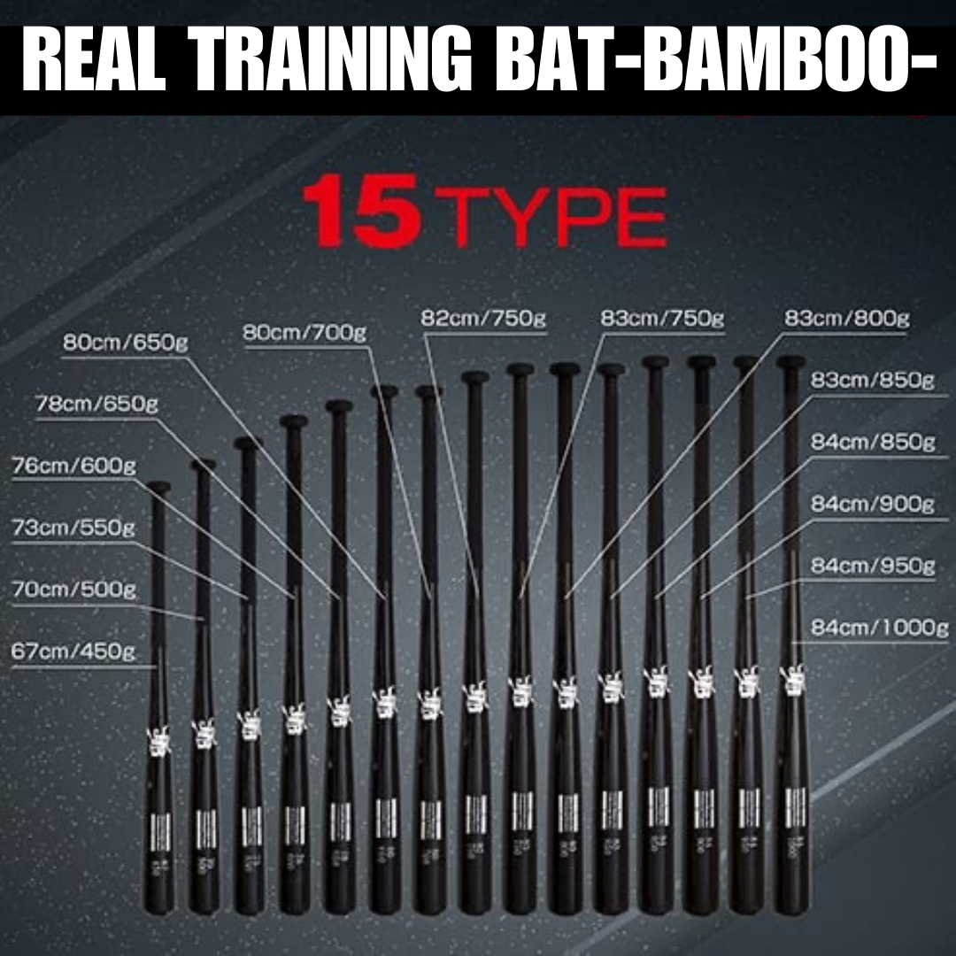 REAL-GRIP TRAINING BAT-BAMBOO-